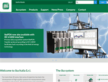 Tablet Screenshot of iba-italia.com